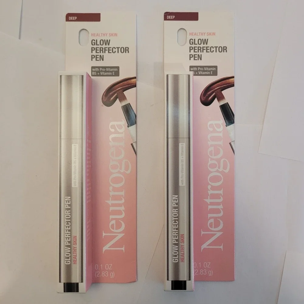 2X Neutrogena Healthy Skin Glow Perfector Pen Deep Pro-Vitamin B5 Vitamin E‎
